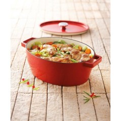 Cocotte ovale - PYREX - Slow Cook - 29 cm - Rouge