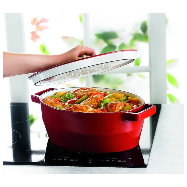 Cocotte ovale - PYREX - Slow Cook - 29 cm - Rouge Cocotte ovale - PYREX - Slow Cook - 29 cm - Rouge