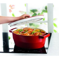 Cocotte ovale - PYREX - Slow Cook - 33 cm - Rouge