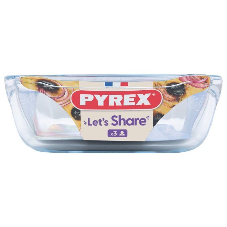 Plat a four rectangulaire - PYREX - Let's Share - 27 x 17 cm - Verre Plat a four rectangulaire - PYREX - Let's Share - 27 x 17 cm - Verre