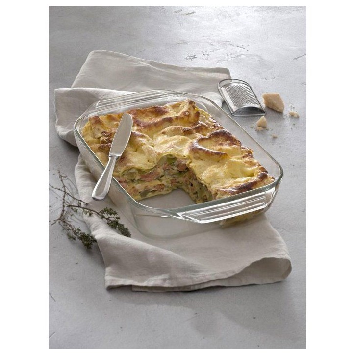 Plat a four rectangulaire - PYREX - Let's Share - 27 x 17 cm - Verre Plat a four rectangulaire - PYREX - Let's Share - 27 x 17 cm - Verre