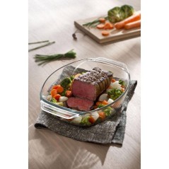 Plat a four ovale - PYREX - Let's Share - 35 x 24 cm - Verre