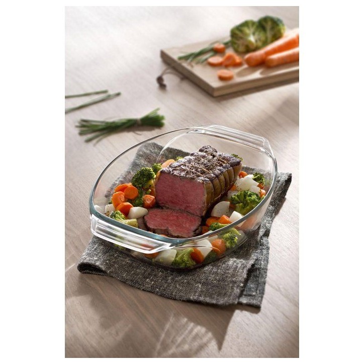 Plat a four ovale - PYREX - Let's Share - 35 x 24 cm - Verre Plat a four ovale - PYREX - Let's Share - 35 x 24 cm - Verre