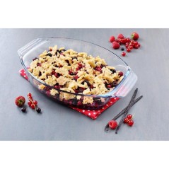 Plat a four ovale - PYREX - Let's Share - 35 x 24 cm - Verre
