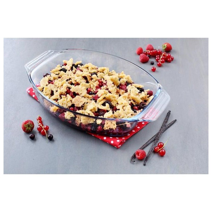 Plat a four ovale - PYREX - Let's Share - 35 x 24 cm - Verre Plat a four ovale - PYREX - Let's Share - 35 x 24 cm - Verre