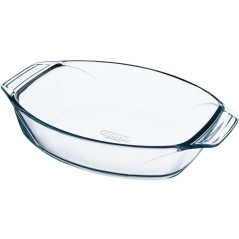Plat a four ovale - PYREX - Let's Share - 39 x 27 cm - Verre