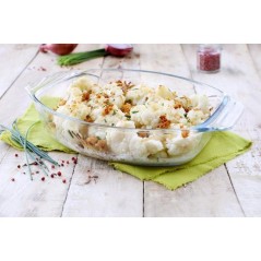 Plat a four ovale - PYREX - Let's Share - 39 x 27 cm - Verre