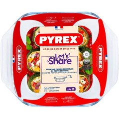 Plat a four carré - PYREX - Let's Share - 29 x 23 cm - Verre