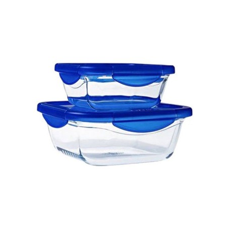 Lot de 2 boîtes de conservation carrées - PYREX - COOK & GO - Hermé