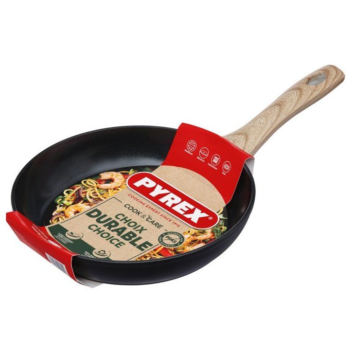 Poele - PYREX - Cook & Care - 24 cm - Anti-adhérent - Induction - Sans PFAS Poele - PYREX - Cook & Care - 24 cm - Anti-adhérent - Induction - Sans PFAS