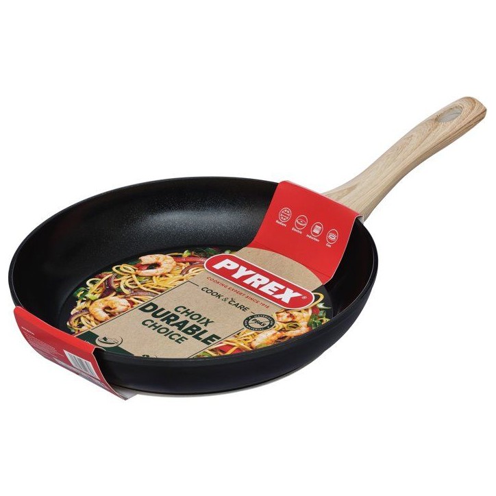 Poele - PYREX - Cook & Care - 28 cm - Anti-adhérent - Induction - Sans PFAS Poele - PYREX - Cook & Care - 28 cm - Anti-adhérent - Induction - Sans PFAS