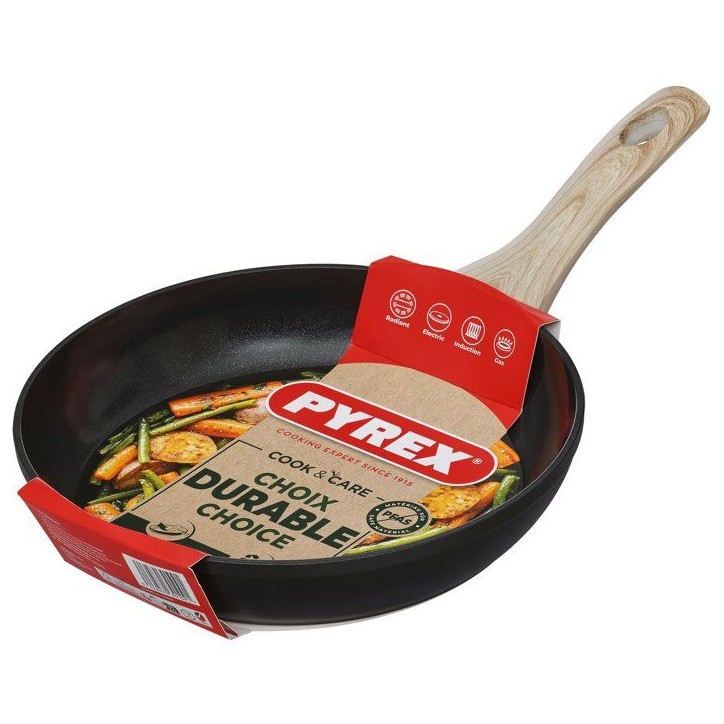 Poele - PYREX - Cook & Care - 22 cm - Anti-adhérent - Induction - Sans PFAS Poele - PYREX - Cook & Care - 22 cm - Anti-adhérent - Induction - Sans PFAS