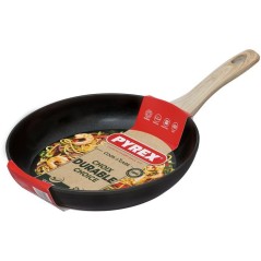 Poele - PYREX - Cook & Care - 26 cm - Anti-adhérent - Induction - San
