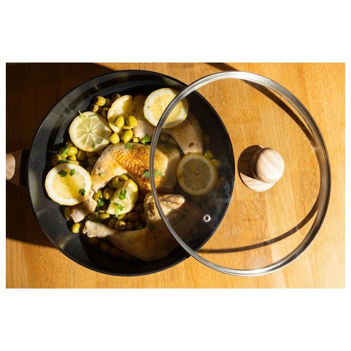 Sauteuse avec couvercle - PYREX - Cook & Care - 28 cm - Anti-adhérent - Induction - Sans PFAS Sauteuse avec couvercle - PYREX - Cook & Care - 28 cm - Anti-adhérent - Induction - Sans PFAS
