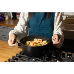 Faitout avec couvercle - PYREX - Cook & Care - 24 cm - Anti-adhérent
