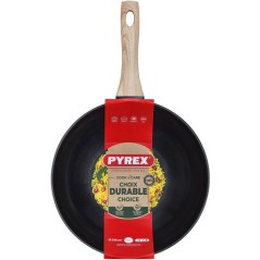 Wok - PYREX - Cook & Care - 28 cm - Anti-adhérent - Induction - Sans