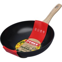 Wok - PYREX - Cook & Care - 28 cm - Anti-adhérent - Induction - Sans