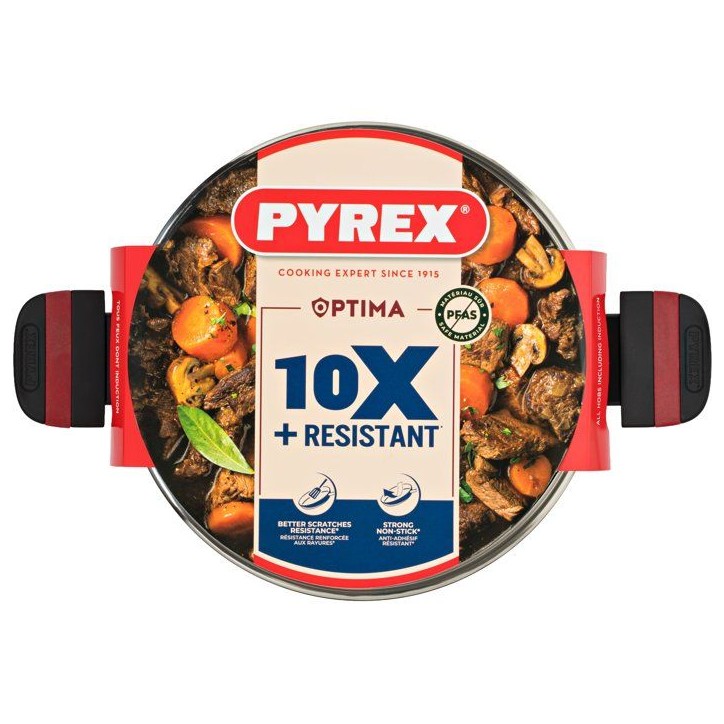 Faitout - PYREX - Optima - 24 cm - Noir Faitout - PYREX - Optima - 24 cm - Noir