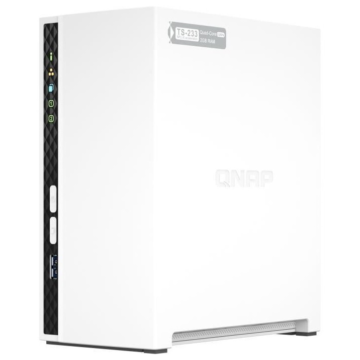 Server NAS - QNAP - TS-233 - 2 baies - 2 Go Server NAS - QNAP - TS-233 - 2 baies - 2 Go