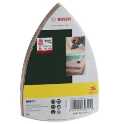 Assortiment de 25 disques abrasifs Bosch - Pour Ponceuses Multi, Grain