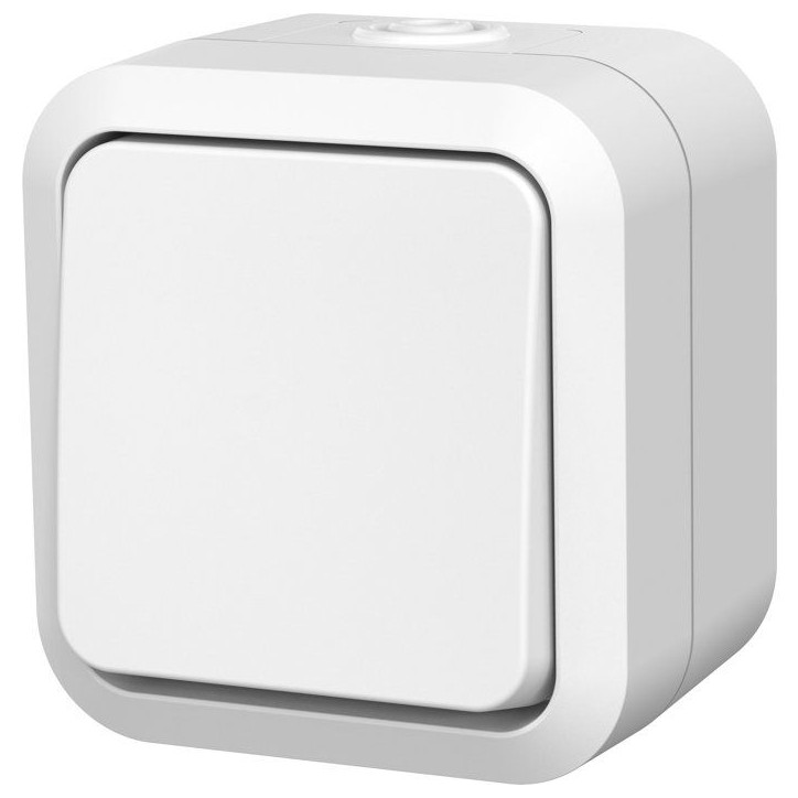 Poussoir étanche - QUARX - Aqua Pro - IP55 - 250V - 10AX - Connexion rapide - Blanc Poussoir étanche - QUARX - Aqua Pro - IP55 - 250V - 10AX - Connexion rapide - Blanc