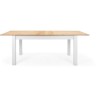 Table a manger extensible BERGEN - Décor chene artisan et blanc - Ral