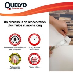 Décolleur papier peint - QUELYD - Dissoucol - Lessive - Supprime les