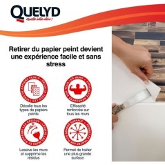 Décolleur papier peint - QUELYD - Dissoucol - Lessive - Supprime les