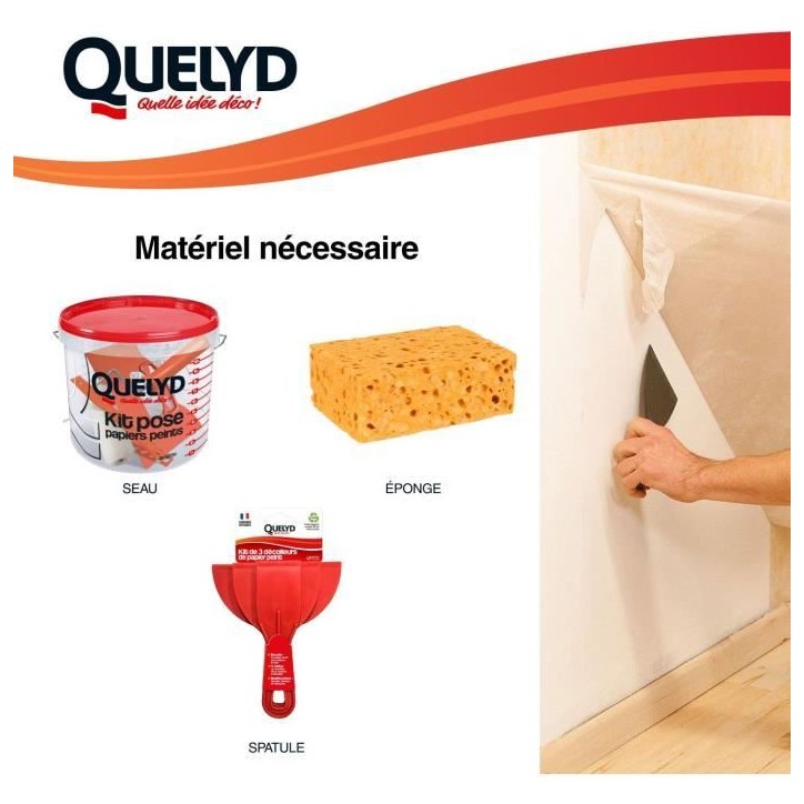 Décolleur papier peint - QUELYD - Dissoucol - Lessive - Supprime les résidus - Flacon 500 ml (280 m²) Décolleur papier peint - QUELYD - Dissoucol - Lessive - Supprime les résidus - Flacon 500 ml (280 m²)