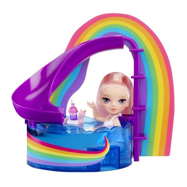 Jeu de société - MGA - Piscine arc en ciel avec toboggan - Poupée Blush - 10 pieces - Multicolore Jeu de société - MGA - Piscine arc en ciel avec toboggan - Poupée Blush - 10 pieces - Multicolore
