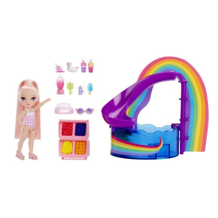 Jeu de société - MGA - Piscine arc en ciel avec toboggan - Poupée Blush - 10 pieces - Multicolore Jeu de société - MGA - Piscine arc en ciel avec toboggan - Poupée Blush - 10 pieces - Multicolore