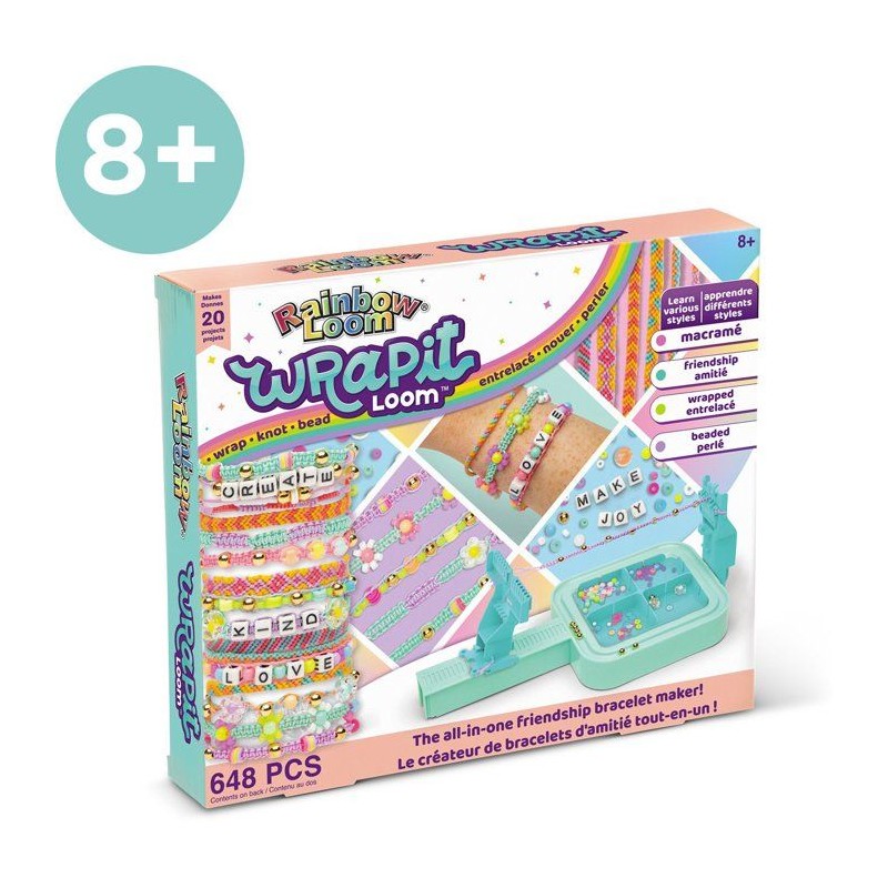 Kit de création de bracelets d'amitié - BANDAI - Rainbow Loom - Wrap