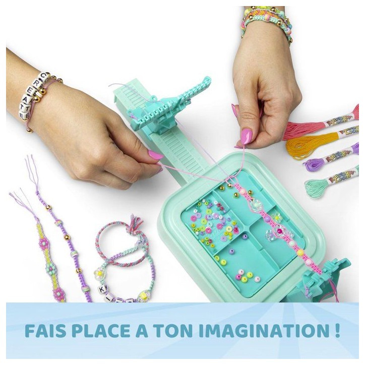 Kit de création de bracelets d'amitié - BANDAI - Rainbow Loom - Wrapit - 648 pieces - 20 projets DIY Kit de création de bracelets d'amitié - BANDAI - Rainbow Loom - Wrapit - 648 pieces - 20 projets DIY