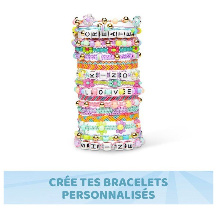 Kit de création de bracelets d'amitié - BANDAI - Rainbow Loom - Wrapit - 648 pieces - 20 projets DIY Kit de création de bracelets d'amitié - BANDAI - Rainbow Loom - Wrapit - 648 pieces - 20 projets DIY