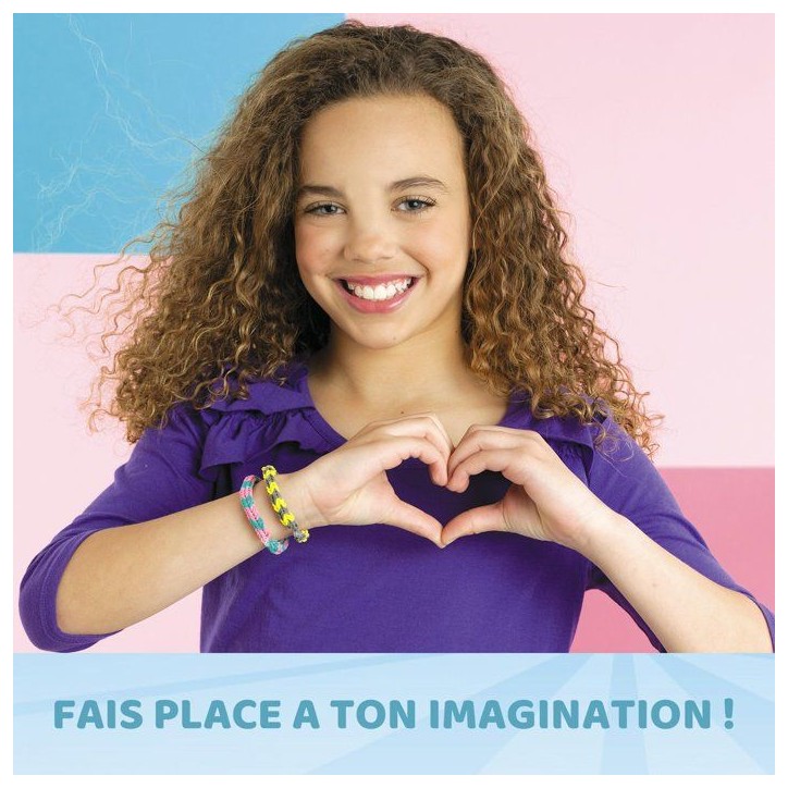 Kit créatif DIY bracelets élastiques - BANDAI - Rainbow Loom - Treasure Trove - 11 000 élastiques et accessoires Kit créatif DIY bracelets élastiques - BANDAI - Rainbow Loom - Treasure Trove - 11 000 élastiques et accessoires
