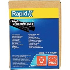 Agrafes grillage plastifiées noir VR22 de Rapid