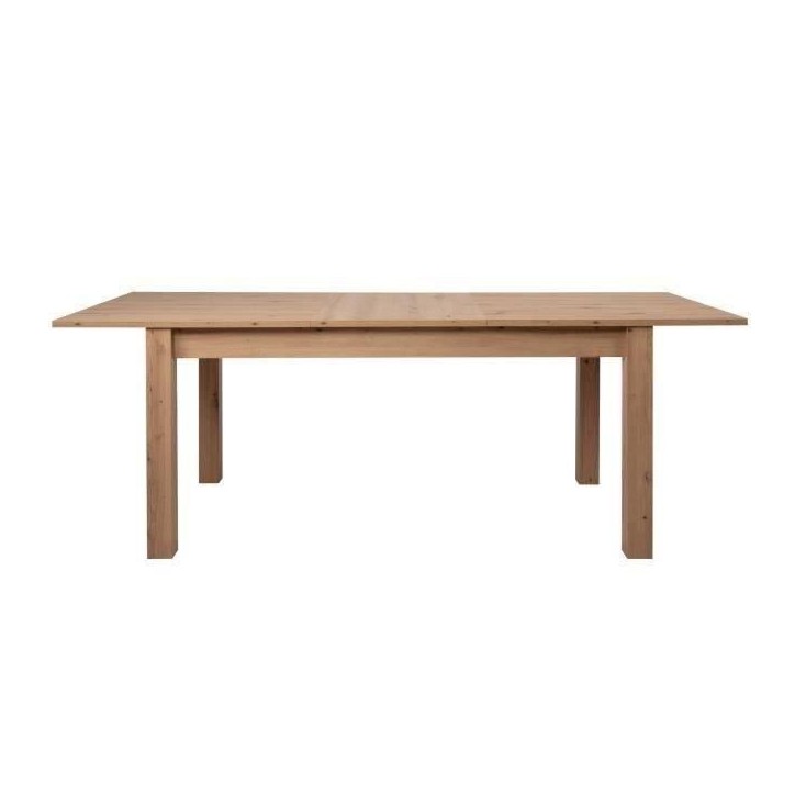 Table a manger extensible 6-10 personnes - Rectangulaire - MDF - Industriel - Bergen - L 160-200 x P 75 x H 90 cm Table a manger extensible 6-10 personnes - Rectangulaire - MDF - Industriel - Bergen - L 160-200 x P 75 x H 90 cm