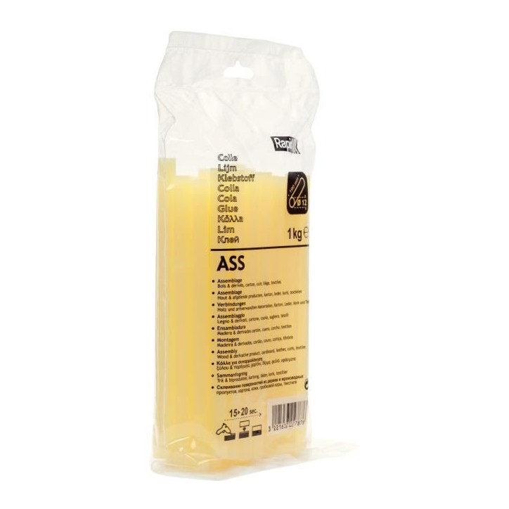 RAPID Colle professionnelle spécial assemblage - 12 mm - 1 kg RAPID Colle professionnelle spécial assemblage - 12 mm - 1 kg