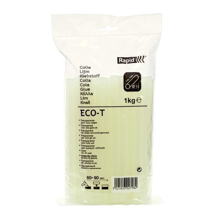 Bâtons de colle 12 mm ECO-T de Rapid Bâtons de colle 12 mm ECO-T de Rapid