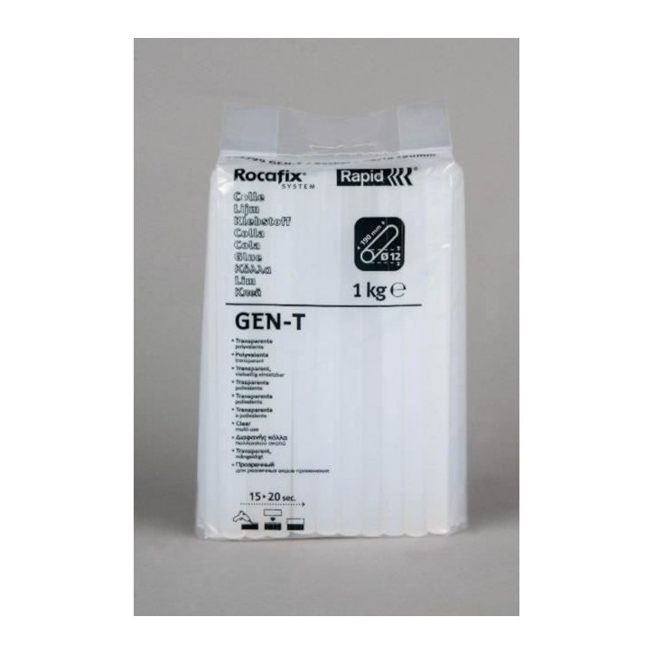Bâtons de colle pour pistolet 1 kg GEN-T - RAPID Bâtons de colle pour pistolet 1 kg GEN-T - RAPID