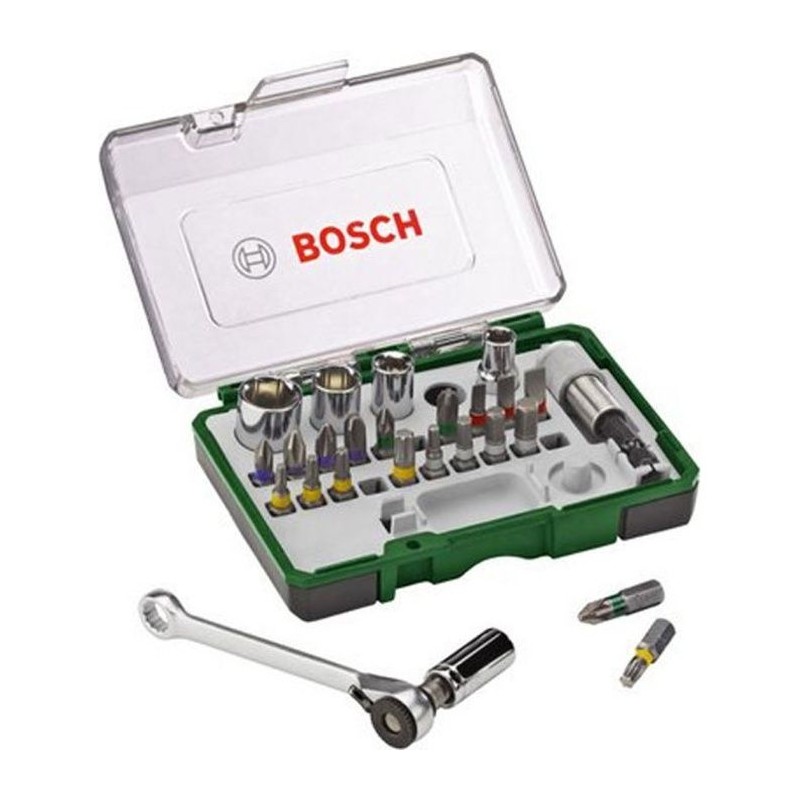 Set vissage mixte Bosch - Kit 27 pieces, Assortiment d'Embouts de Viss Set vissage mixte Bosch - Kit 27 pieces, Assortiment d'Embouts de Viss