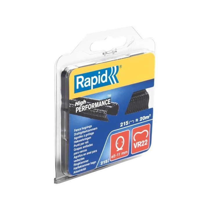 RAPID 215 agrafes VR22 noires RAPID 215 agrafes VR22 noires