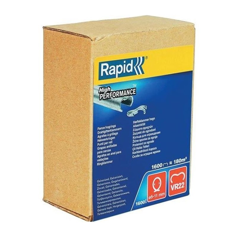 RAPID 1600 agrafes VR22 galvanisées