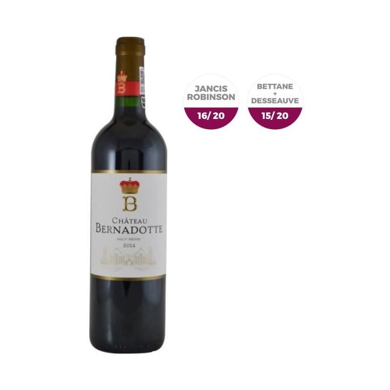 Château Bernadotte 2014 Haut-Médoc Grand Cru - Vin rouge de Bordeaux Château Bernadotte 2014 Haut-Médoc Grand Cru - Vin rouge de Bordeaux
