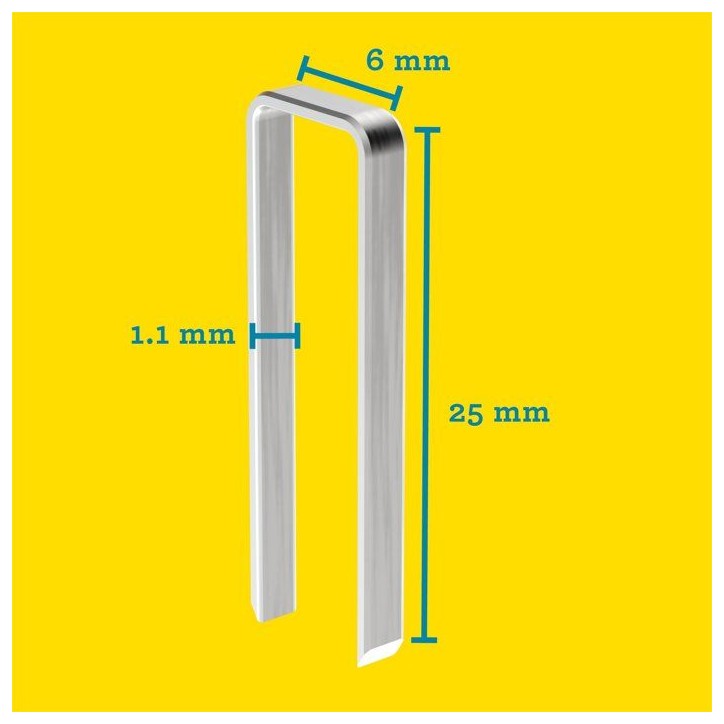 Agrafes étroites n° 606/25mm - RAPID - 40303095 Agrafes étroites n° 606/25mm - RAPID - 40303095