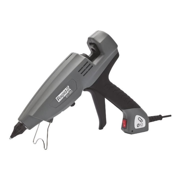 Pistolet a colle - Rapid - PRO EG380 - 400W - Débit 2200 g/h - Température réglable 120-230°C Pistolet a colle - Rapid - PRO EG380 - 400W - Débit 2200 g/h - Température réglable 120-230°C