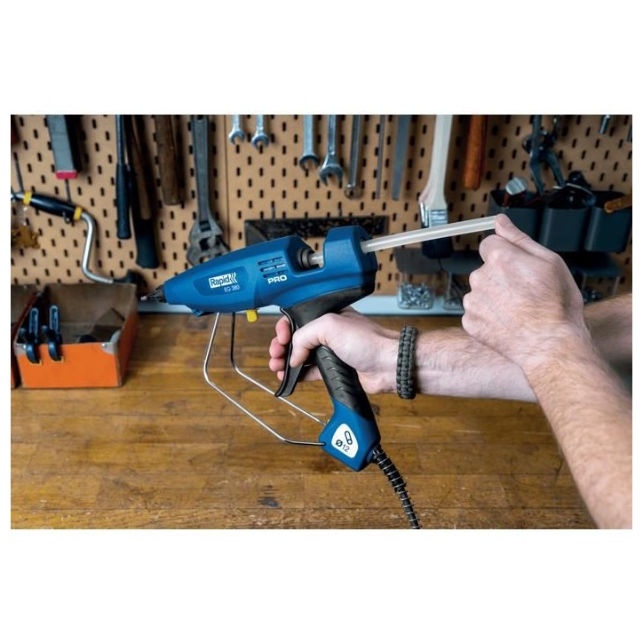 Pistolet a colle - Rapid - PRO EG380 - 400W - Débit 2200 g/h - Température réglable 120-230°C Pistolet a colle - Rapid - PRO EG380 - 400W - Débit 2200 g/h - Température réglable 120-230°C