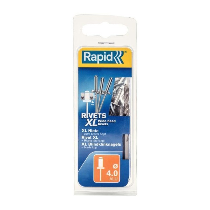 RAPID Rivets XL Ø4 x 12 mm 50 pcs RAPID Rivets XL Ø4 x 12 mm 50 pcs