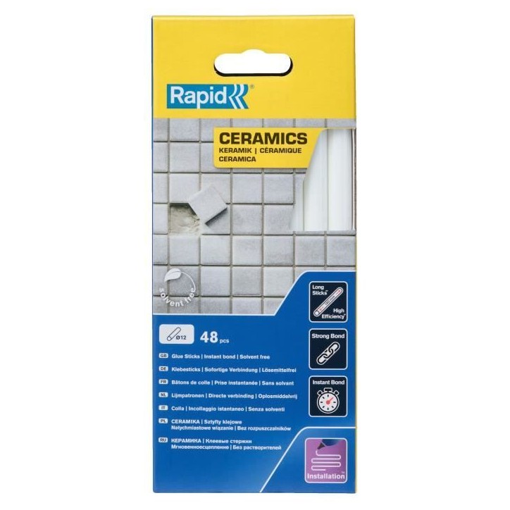 Rapid Bâtons de colle Céramiques 12 mm Rapid Bâtons de colle Céramiques 12 mm
