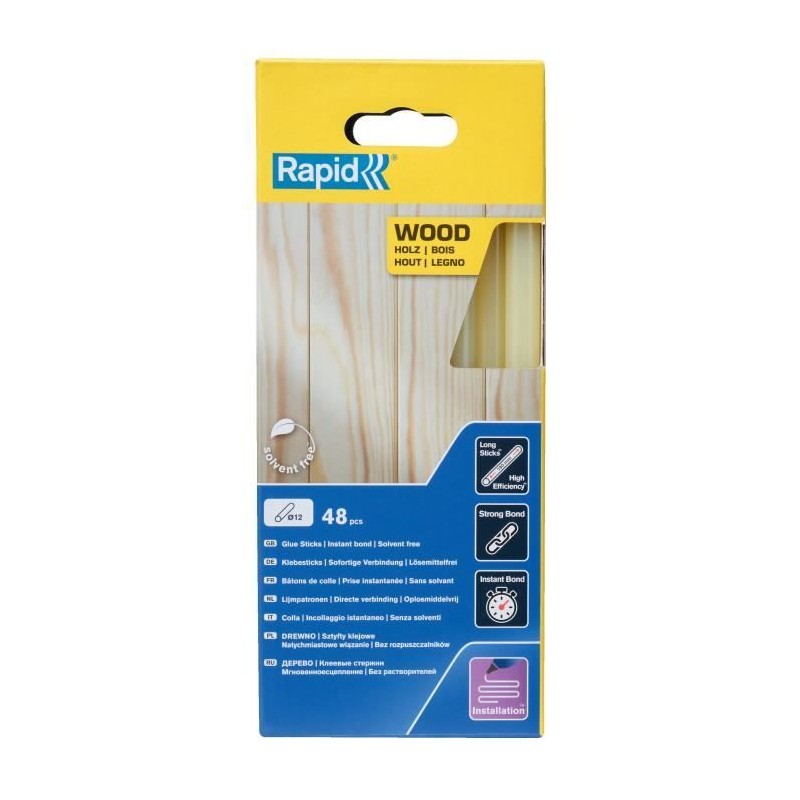 Rapid Bâtons de colle Bois 12 mm